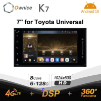 Ownice K7 Android 10.0 Car radio 2 Din Universal 2din for Toyota Hilux VIOS Old Camry Prado RAV4 Prado 2003 - 2008 with 6G 128G