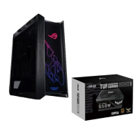 【ASUS 華碩】650W電源+機殼★TUF GAMING 650W 電源供應器+GX601玻璃機殼(機殼+電源)