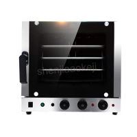 4500W Automatic Stainless Steel 4 Trays Hot-air Convection Oven 60L Baking Electric Oven Commercial 220V Kitchen Appliances
