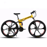 Yellow 27.5 29 MTB Bisiklet 21 speed Magnesium Alloy Wheel Bicycle Rim 26 for men 26 inch Downhill Mountain Folding bike