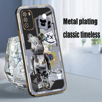 Bearbrick Gloomy Casing Telepon Kepribadian Beruang Kekerasan phone case for Xiaomi Poco M3,Bearbric