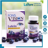 Viên bổ mắt Fons Vision lutein bổ sung dưỡng chất cho mắt khỏe giảm khô nhức mỏi mắt, Hộp 30V (LF01)