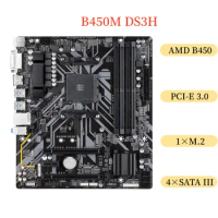 GA-B450M DS3H For Gigabyte B450M DS3H Motherboard 64GB Socket AM4 DDR4 Micro ATX Mainboard 100% Tested Fast Ship