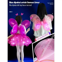 Sayap kupu kupu/Hadiah Tongkat Sihir Anak-anak/sayap peri anak perempuan/Dekorasi Punggung Sayap Kup