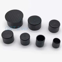 1/2/4/8Pcs ID 6-63mm Black PVC Soft Rubber Pipe Sleeve Round Caps Protection Gasket Dust Seal End Cover for Pipe Bolt Furniture