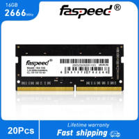 Faspeed 20Pcs Memoria Ram DDR4 16GB 2666MHz Laptop Memory RAM DDR3 4GB 8GB 1600MHz 260Pin 204Pin SO-DIMM For Notebook Intel AMD