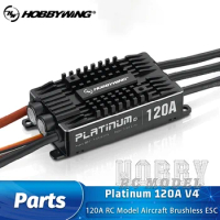 HOBBYWING Platinum 120A V4 Remote Control Model Aircraft High Voltage Brushless ESC Fixed Wing Helicopter