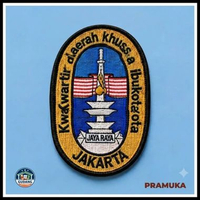 Emblem Badge Kwartir DKI JAKARTA | Badge Lokasi Kwarda Jakarta | Atribut Pramuka DKI JAKARTA