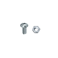สกรูเกลียวมิลหัวกลม/Pan รุ่น JP-306 ขนาด M3 x 6 มม. สีซิงค์ขาว