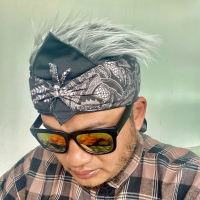 Ikat Kepala Sunda & Rambut Palsu All-in-One Aksesoris Fashion