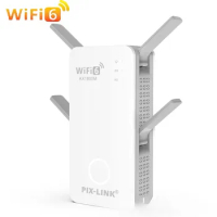 PIX-LINK LV-AX06 1800M Dual Band Gigabit Wireless Router 2.4G/5Ghz Amplifier Four Antenna Home WiFi Repeater Extender Booster
