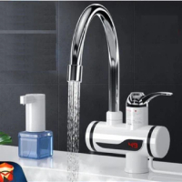 Instantaneous Water Heater Instant Electric Hot Flowing Shower Water Heating Faucet Kitchen Tap Tankless Portable Heater