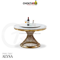โต๊ะอาหาร ลัคชัวรี่ กลม 130cm (Platinum Luxury Series) รุ่น TTB-LUX-ALYSA [TB Collection]