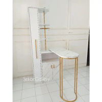 Meja Bar Adjust - Meja Bar Custom - Meja bar dengan rak penyimpanan
