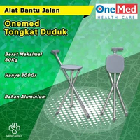 Tongkat Duduk Onemed / Tongkat Jalan dan Tempat Duduk Set | Alat Bantu Jalan - Tongkat Jalan + Tempa