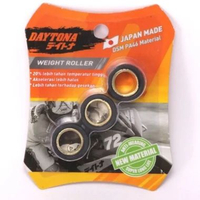 DAYTONA ROLLER RACING TEFLON HITAM NEW NMAX 155 OLD AEROX 155 NEW LEXI 125 FAZZIO 125 FREEGO GEAR 12