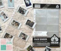 Sultan Sleeve A4 10P Page Ring Binder Album for Kpop Kartu Nama ID Card Emas Gold