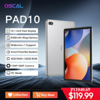 Oscal Pad 10 Tablet Blackview, 8GB 128GB, 10.1''FHD Display, 6580mAh, T606 Octa Core, 13MP Camera, Android 12, 4G Tablets PC