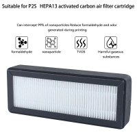 Bộ lọc không khí P2S nâng cấp cho Bambu Lab P2S, bộ lọc HEPA 13 và than hoạt tính (kombin), phụ kiện