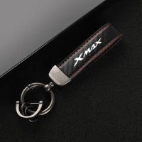 Leather Motorcycles keychain horseshoe buckle jewelry key chain for Yamaha XMAX300 XMAX250 X MAX XMAX X-MAX 300 250