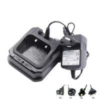 CHR-9700 AC Plug Dock Battery Charger for BaoFeng BF-9700 UV-9R Plus A58 R760 UV-XR A-58 GT-3WP UV-5S GT-3WP RT6 Walkie Talkie