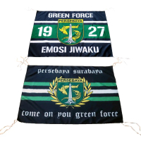 Bendera Mini Flag Persebaya Sepakbola Tetron Premium MINIFLAG PERSEBAYA