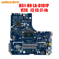 LA-D101P For Lenovo Ideapad B51-80 E51-80 Laptop motherboard With. CPU  i3-6100U i5-6200U i7-6500U GPU R5 M330 2GB