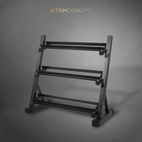Atomcore Hexagonal Dumbbell Rack - Set Rak Dumbell Barbell 3 Tingkat RACK ONLY