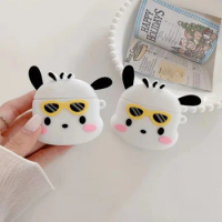 3D Cartoon Earphone Silicone Case For Airpods 1/2/3/Pro Protective Cover Cute Sunglasses Pachacco Headset Cases ForAirpods Pro 2