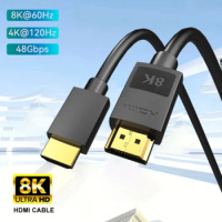 MIZIQIER Long 8K HDMI 2.1 Cables 48Gbps high speed braided Cord-4K@120Hz 8K@60Hz Compatible With Roku TV/PS5/PS4/RTX 3080 3090