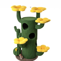 Cactus Cat Climbing Frame, Nest, Tree Integrated Super Large Green Plant Fabric Upgrade