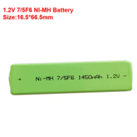 7/5F6 67F6 1450mAh Chewing Gum Battery 1.2V Ni-MH 7/5 F6 cell for Panasonic Sony MD CD Cassette player