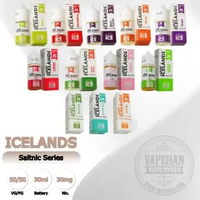 Liquid Saltnic Icelands Fruity Ice Series 30MG 30ML By Move Juice DOUBLEMINT