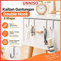 UNNISO - Kaitan Gantungan Double Hook S Shape