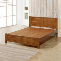 【本木】A12 日式現代簡約實木床架/床檯-雙人加大6尺