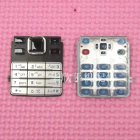 New Ymitn housing For Nokia 6300 Black&amp;Silver New Housings Cover Main Function Keyboards Keypads Buttons Cover Case