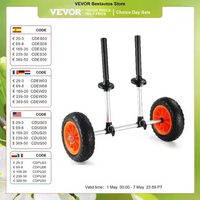 VEVOR Heavy Duty Kayak Cart, Detachable Canoe Trolley Cart with 10'' Solid Tires, Adjustable Width &amp; Top Foam Protection