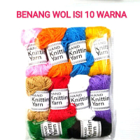 Benang Wol 10 Warna