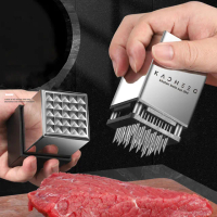 【MUAN】廚房用品 304不鏽鋼肉錘 雙面斷筋器 錘肉器 牛排錘(嫩肉錘 打肉錘 料理槌 鬆肉針)