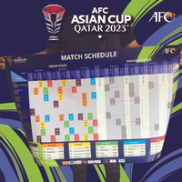 Poster Jadual Perlawanan Bola Piala Asia 2023 ASIAN CUP QATAR Official Match Schedule