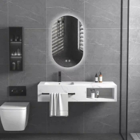 Wall Mounted Mirrored Basin Bathroom Small Bathroom Cabinet With Mirror