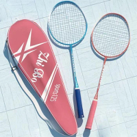 Badminton Racket Set Single And Double Racket Ultra-Light And Durable Badminton Racket Set For Men, Women, Adults And Students