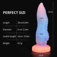 Silicone Octopus Tentacles Luminous Dildo Anal Sex Toys Glowing Dildo Penis Huge Monster Dildo Butt Plug Adult Toys for Women