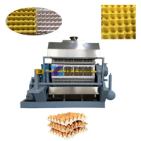 Automatic Paper Pulp Egg Tray Production Line / Waste Paper Recycle Egg Tray Machine / Small Machine Making Egg Tray