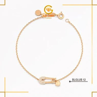 GELANG RANTAI SERUT PENITI LUCU EMAS ASLI KADAR 8K(375) BLGLUB 12 - GALERI 21 FASHION