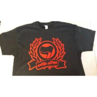 T-Shirt Bola Sepak Tanpa Nama Antifa Ultras 1312 Anti Fasis Anon