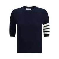 Thom Browne Intarsia Striped Sleeve Sweater Navy 38 Blue
