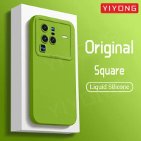 For VIVO X80 Pro Case YIYONG Original Liquid Silicone Soft Cover For VIVO X80 X70 X60 Pro Plus 5G VIVOX80 Shockproof Phone Cases