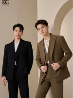 BZ32 - Áo blazer phối layer nam Độc Menswear 1 hàng khuya