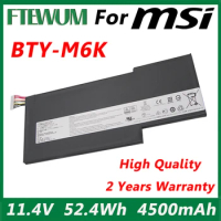 Laptop Battery BTY-M6K 11.4V 52.4Wh For MSI MS-17B4 MS-16K3 GF63 Thin 8RD 8RD-031TH 8RC GF75 Thin 3RD 8RC 9SC GF65 Thin 9SE/SX